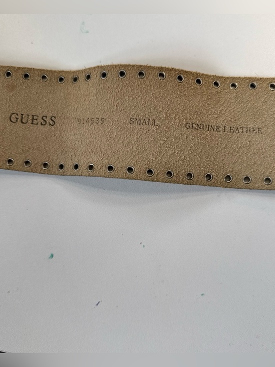 Vintage Guess Boho Western Leather Belt Size Small main image 5